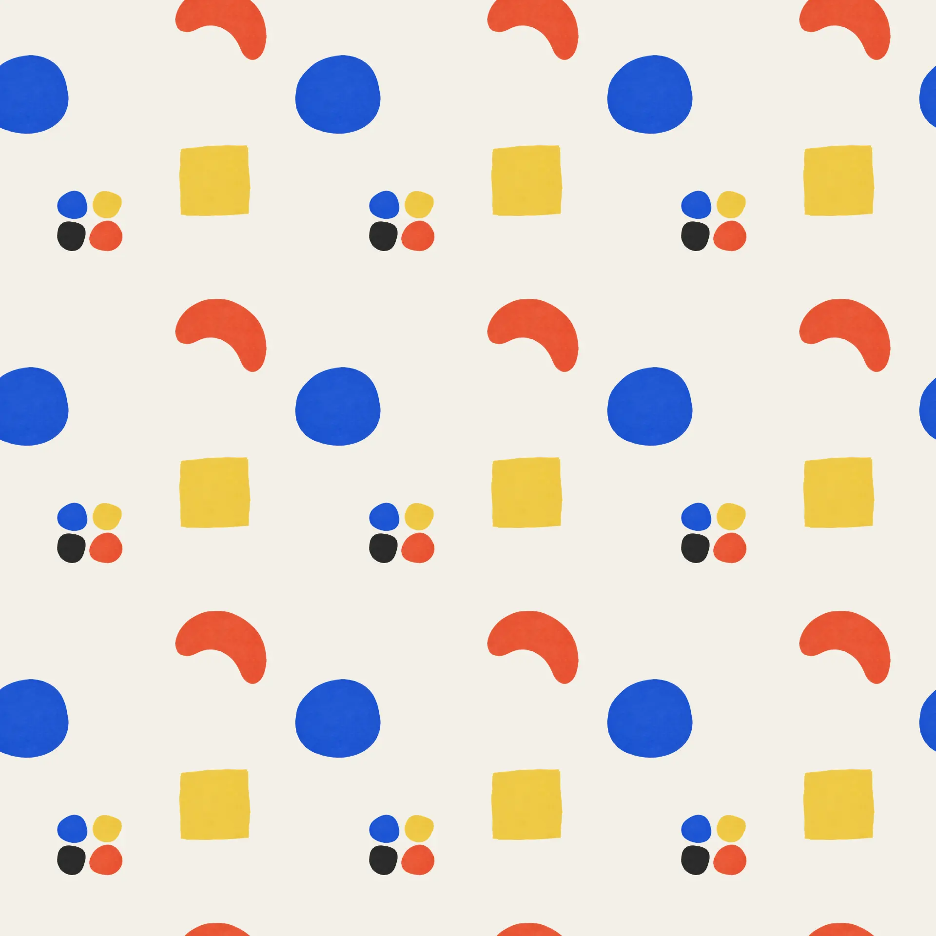 Expanded textile swatch showing the complete repeated motif rhythm.