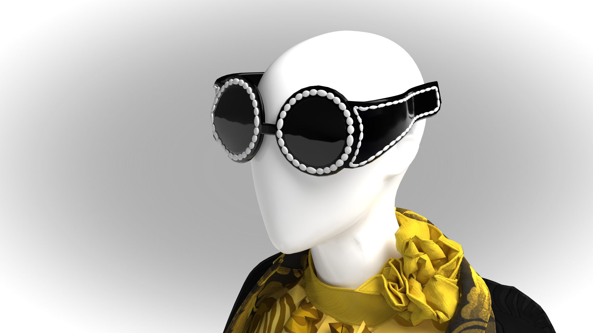 Pearl Glasses — 3D work by Lina Khalil, image 2.