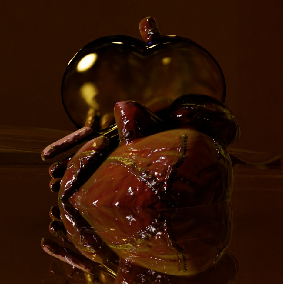What the Hearts knows — 3D work by Lina Khalil, image 1.