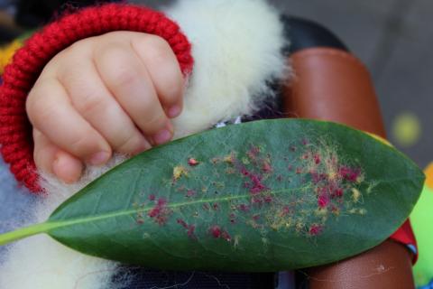 Leaf Embroidery by Lina Khalil, image 6 of 8.