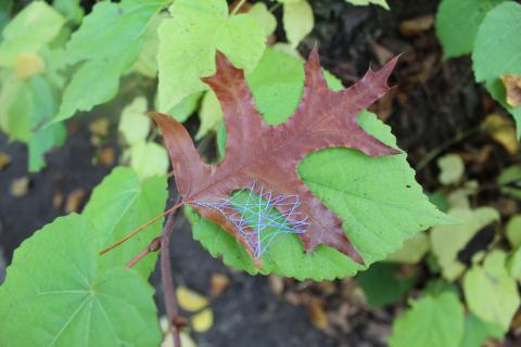 Leaf Embroidery by Lina Khalil, image 7 of 8.