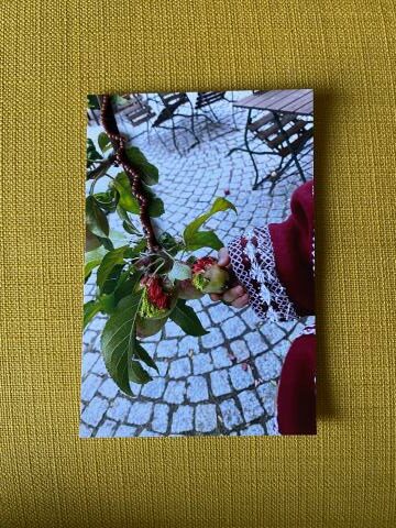 Stitching on Paper by Lina Khalil — stitched paper work, image 4 of 4.