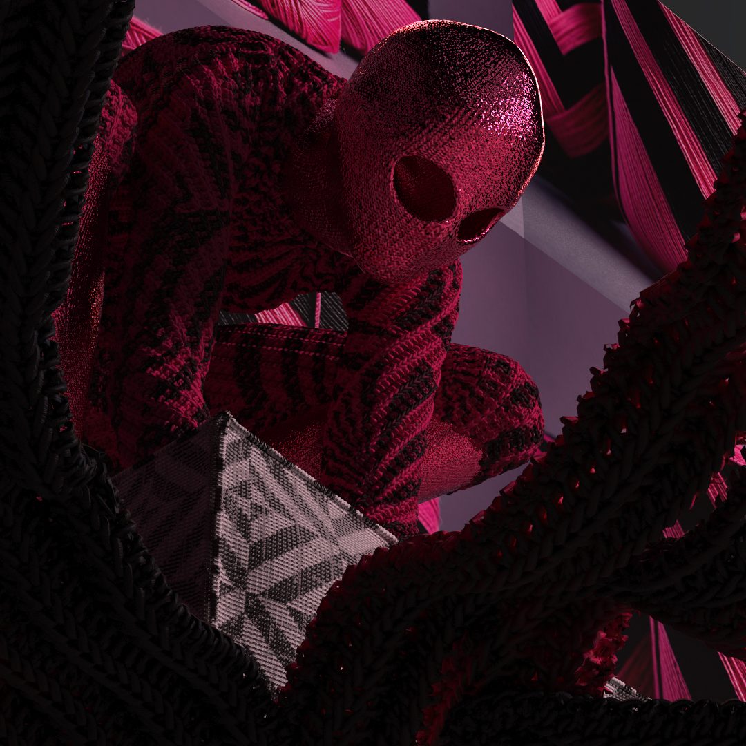 Yarn bombing — 3D work by Lina Khalil, image 3.