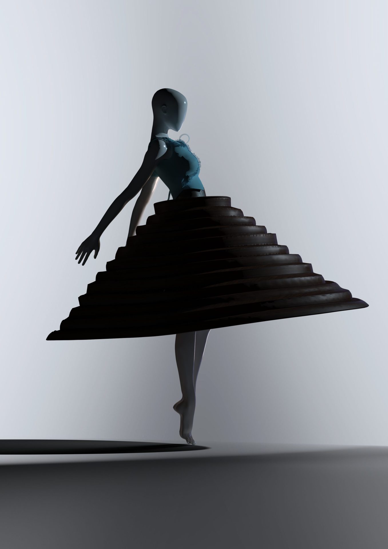 Iconic Dress — 3D work by Lina Khalil, image 1.